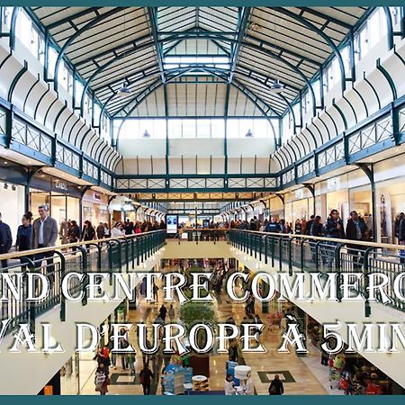 Appartement Avec Salle De Jeux Privee,10Min De Disney Transport En Commun 6 Couchages Chanteloup En Brie Ngoại thất bức ảnh